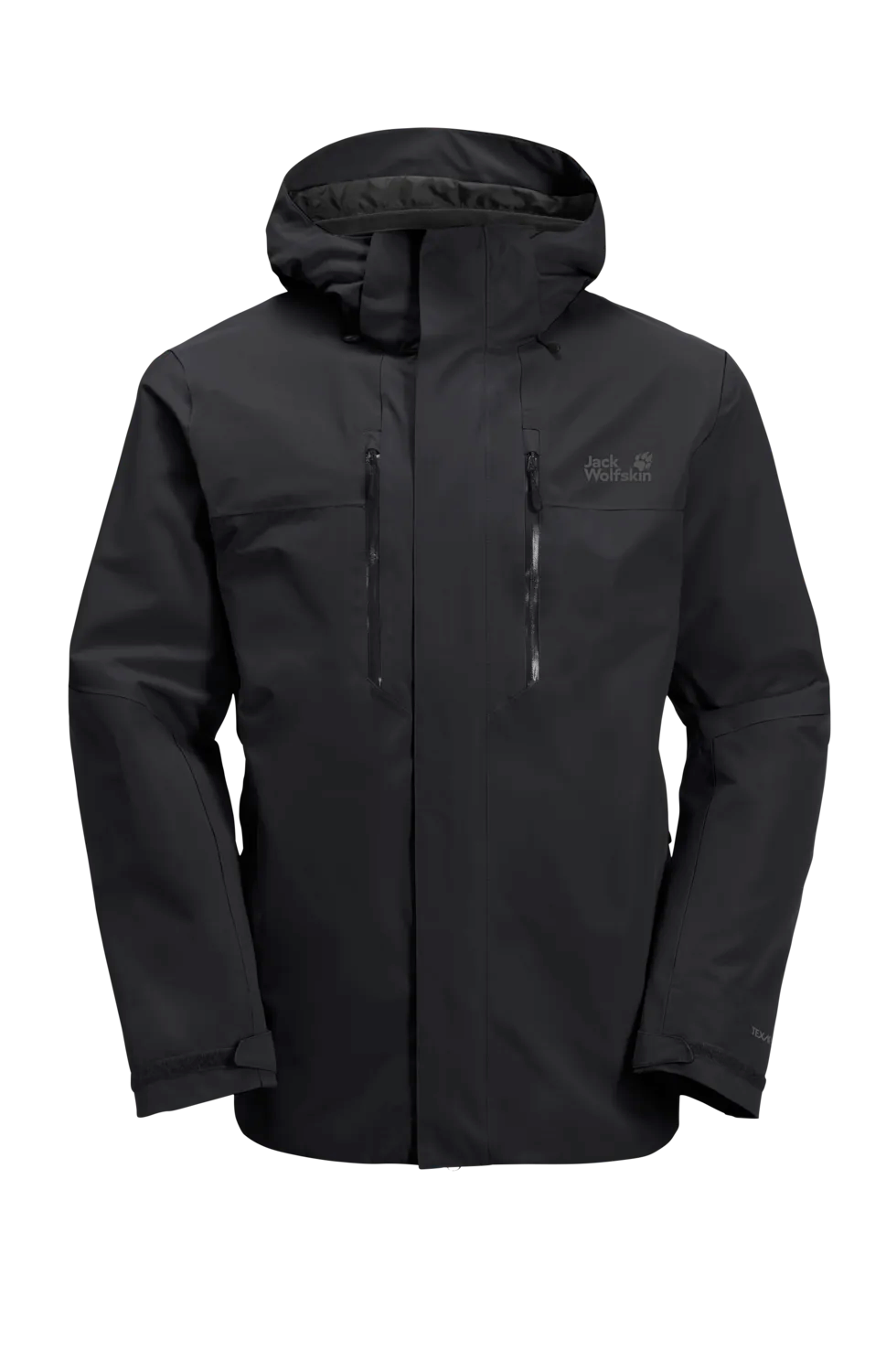 Jack Wolfskin Miesten Jasper 2L vedenpitävä takki, black