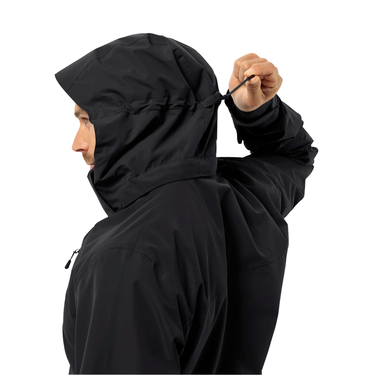 Jack Wolfskin Miesten Jasper 2L vedenpitävä takki, black