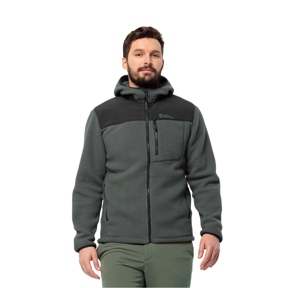 Jack Wolfskin Miesten Kammweg Pile fleecetakki, slate green