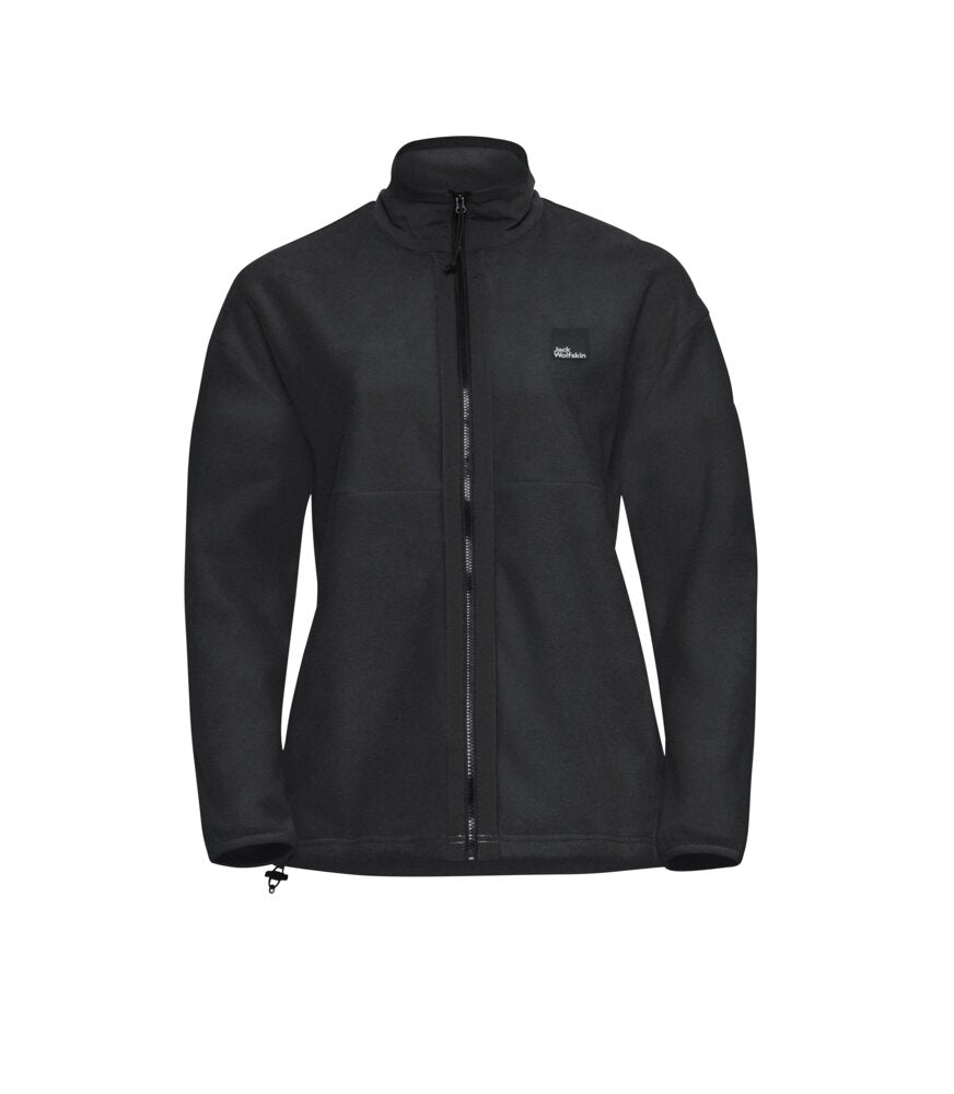 Jack Wolfskin Naisten vetoketjullinen Sumetro fleecetakki, black