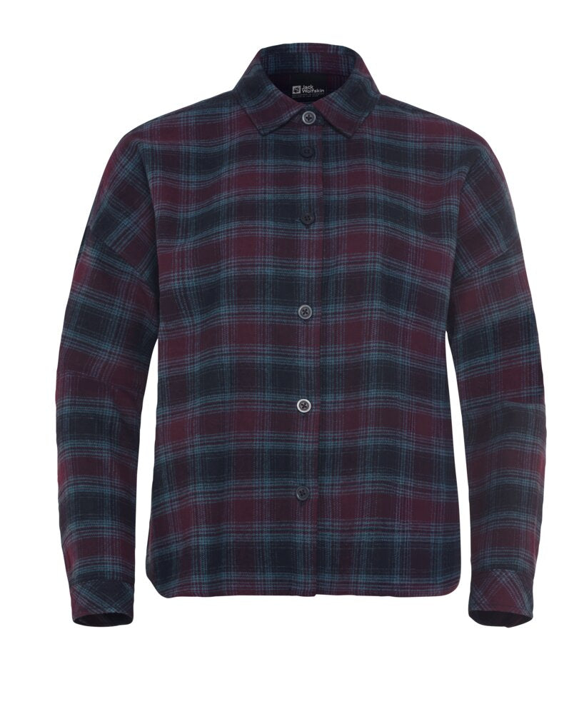 Jack Wolfskin Baja naisten flanellipaita
