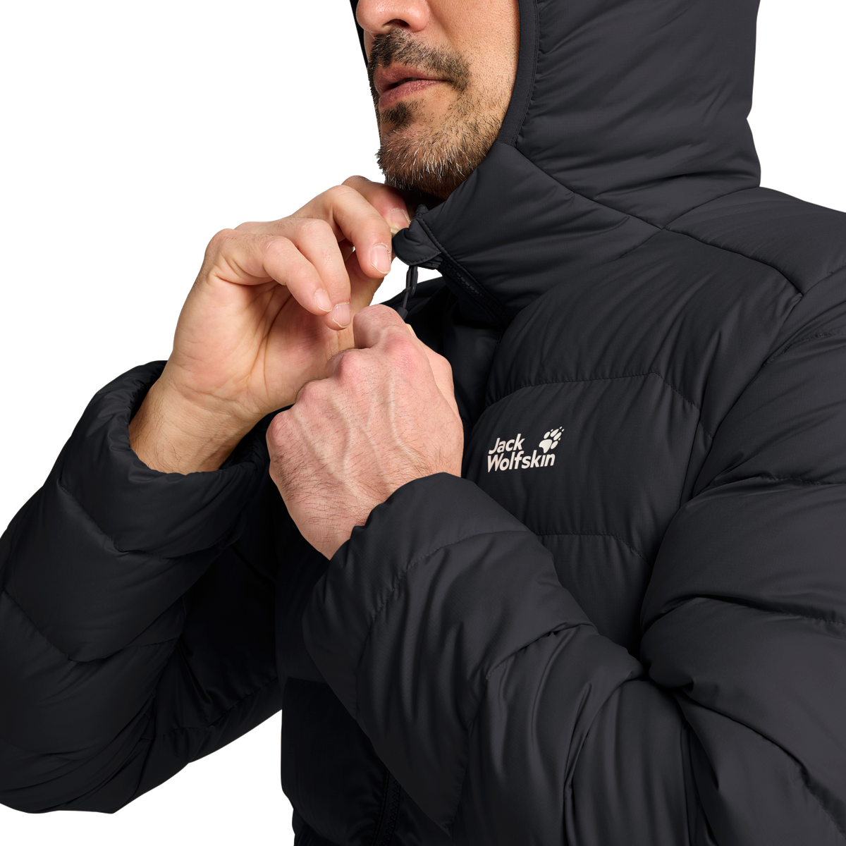 Wild Pass Down Hoody M RDS black – bongestore.com