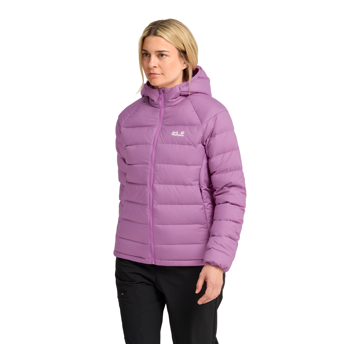 Wild Pass Down Hoody W RDS vivid orchid – bongestore.com