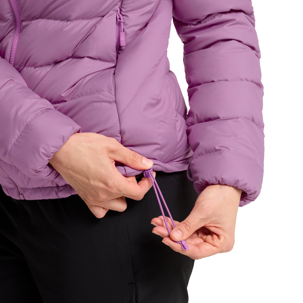 Wild Pass Down Hoody W RDS vivid orchid – bongestore.com