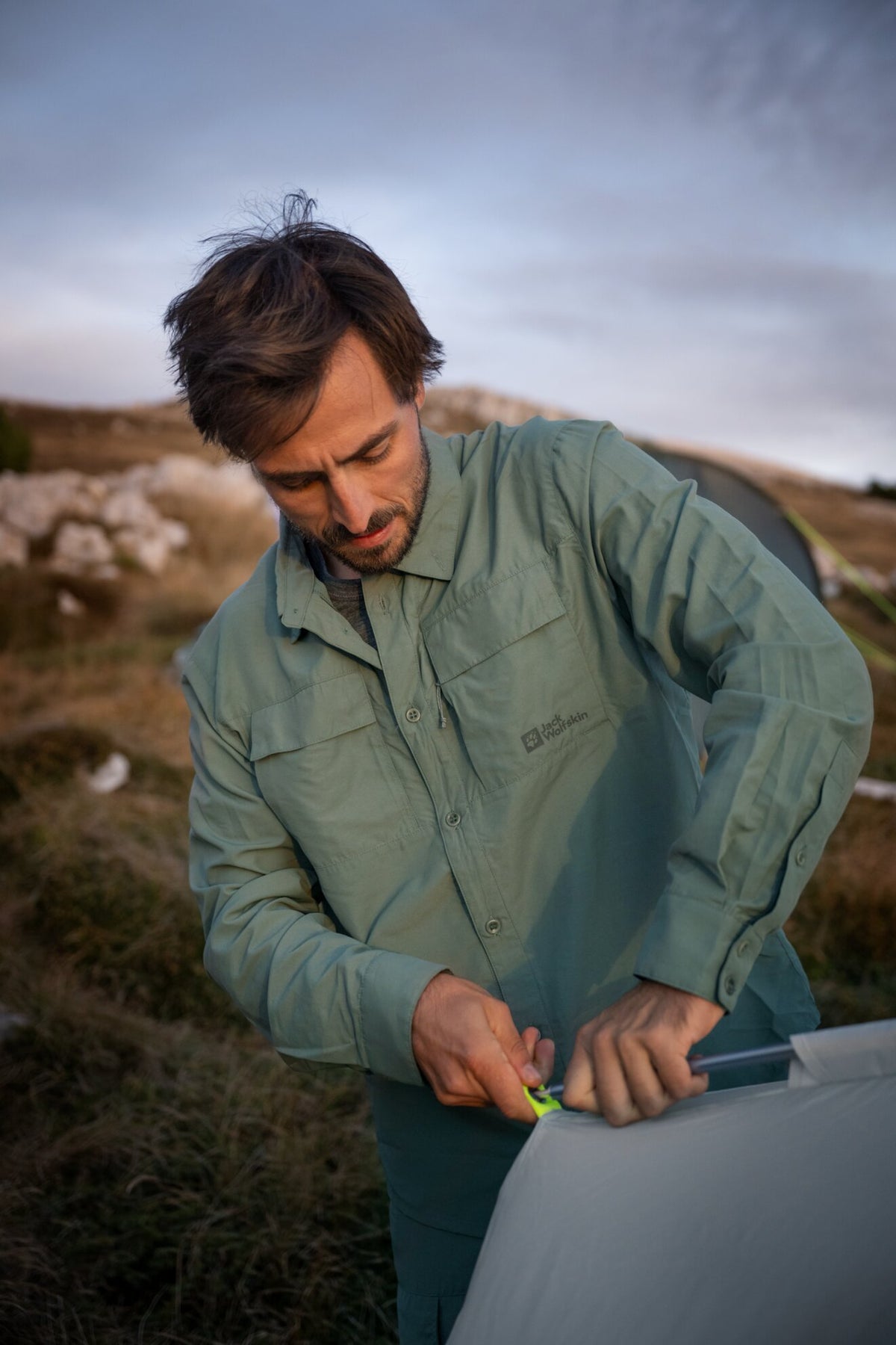 Jack Wolfskin Miesten Barrier tekninen paita