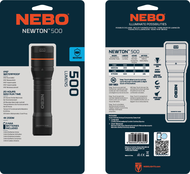 Nebo Newton 500 käsivalaisin