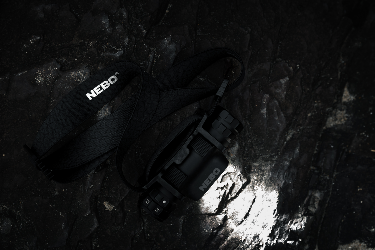Nebo Transcend 1500 ladattava otsavalaisin - Black Line