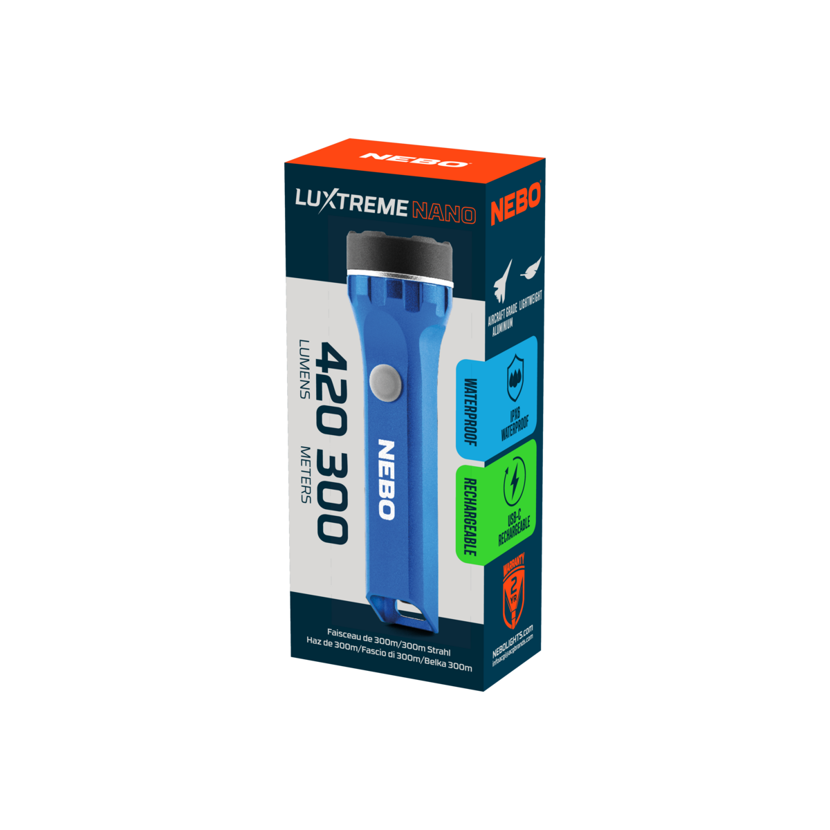 Nebo Luxtreme Nano Pocket Light (Blue)