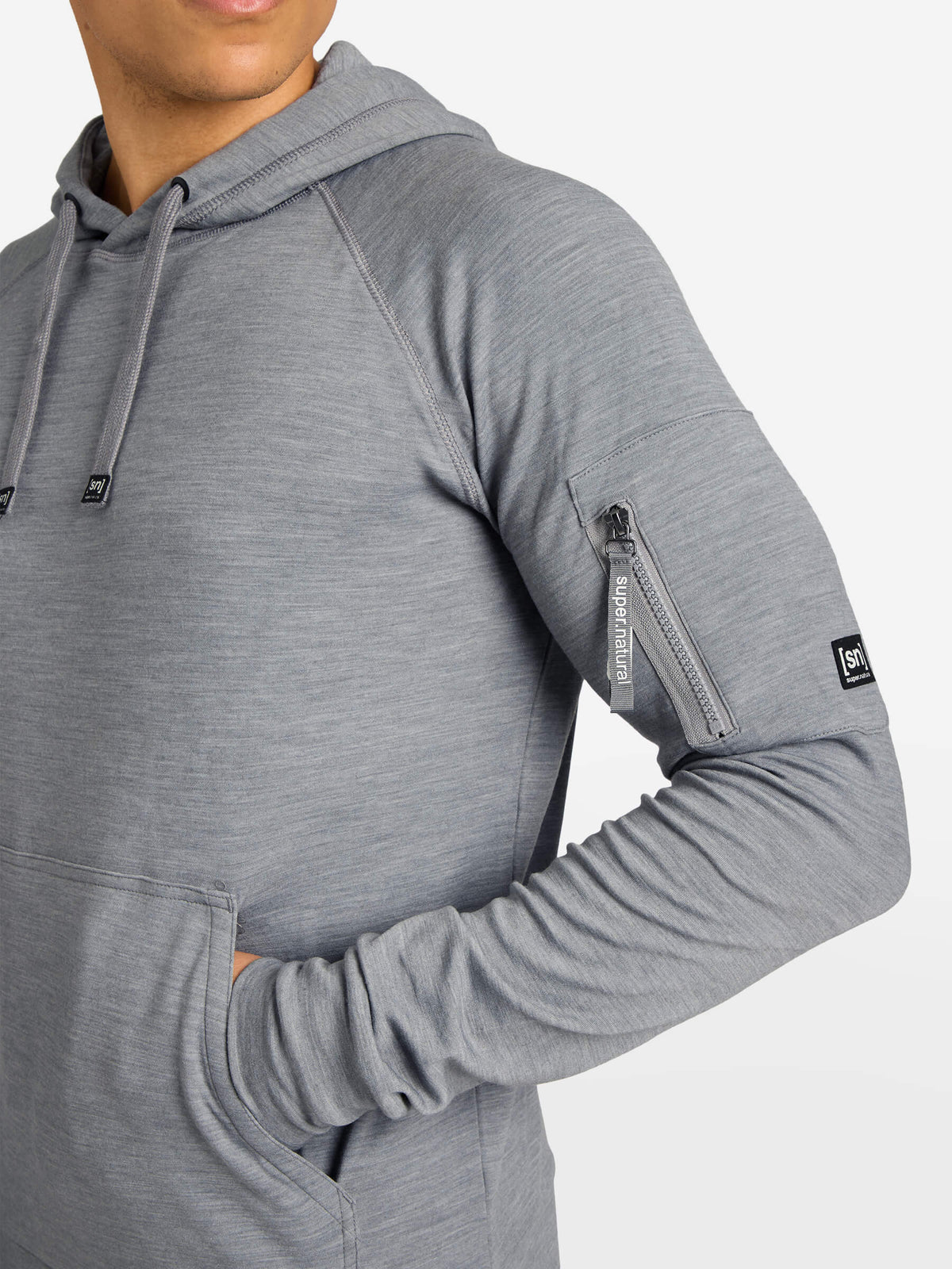 super.natural Favourite Pocket miesten merinovillainen huppari