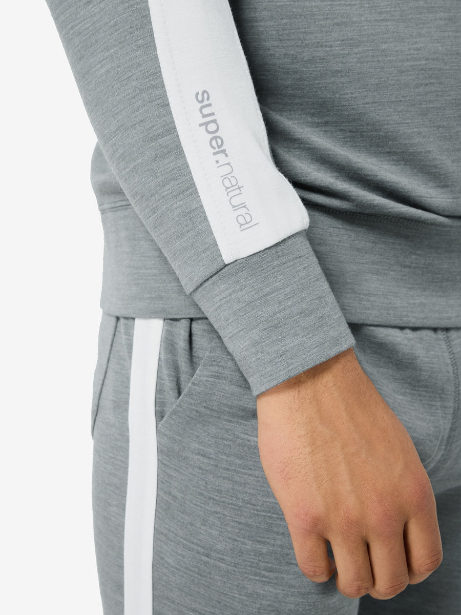 super.natural Colorado Zip Turtleneck miesten merinopaita