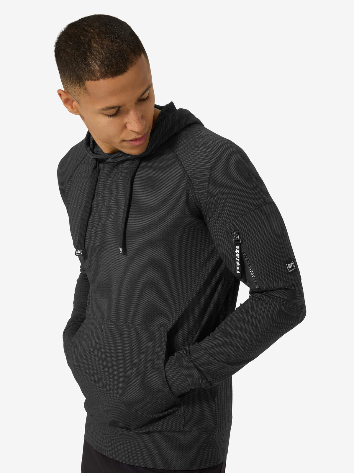 super.natural Air Hoodie miesten merinohuppari