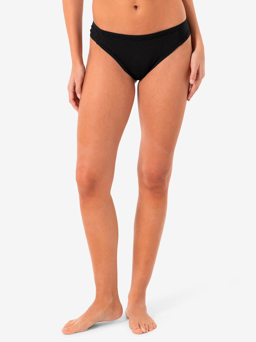 super.natural Air Thong naisten merinovillaiset string-alushousut, Jet Black