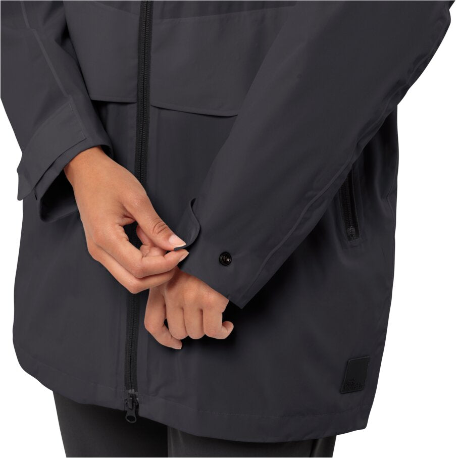 Jack Wolfskin Mainkai Long JKT W, phantom