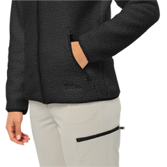 Jack Wolfskin Naisten High Curl fleecetakki (edellinen malli), black