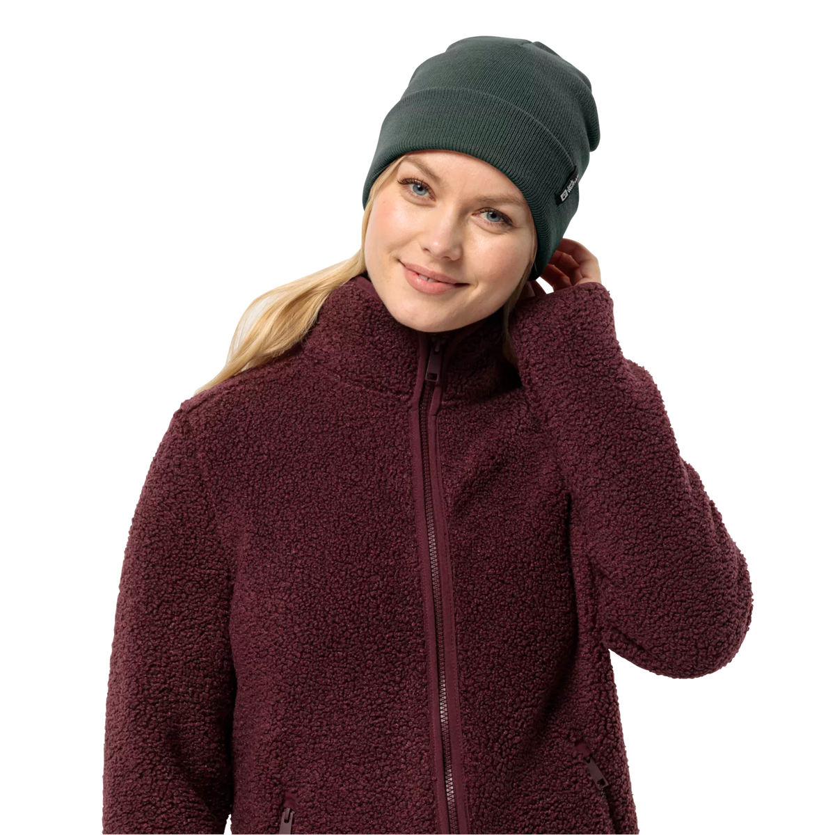 Jack Wolfskin Rib Beanie pipo, black olive