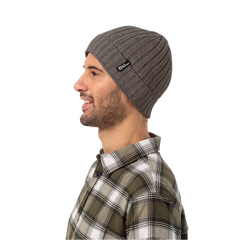 Jack Wolfskin Rib Knit Ribbineulottu pipo, cold coffee