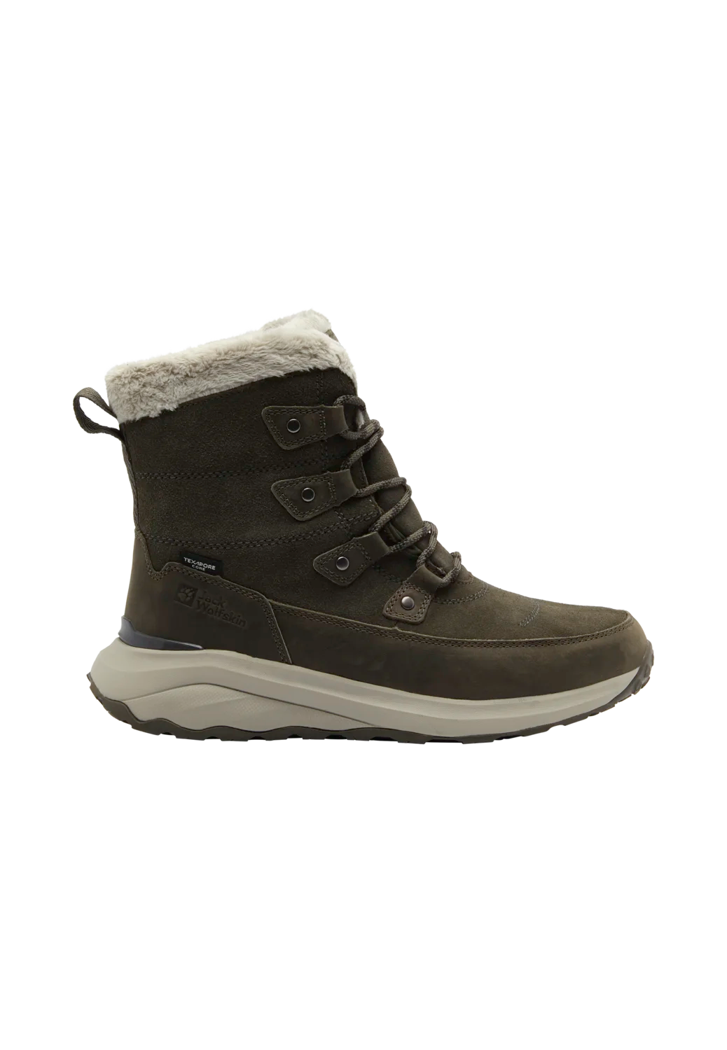 Jack Wolfskin Naisten Dromoventure Texapore korkeavartinen talvikenkä, cold coffee