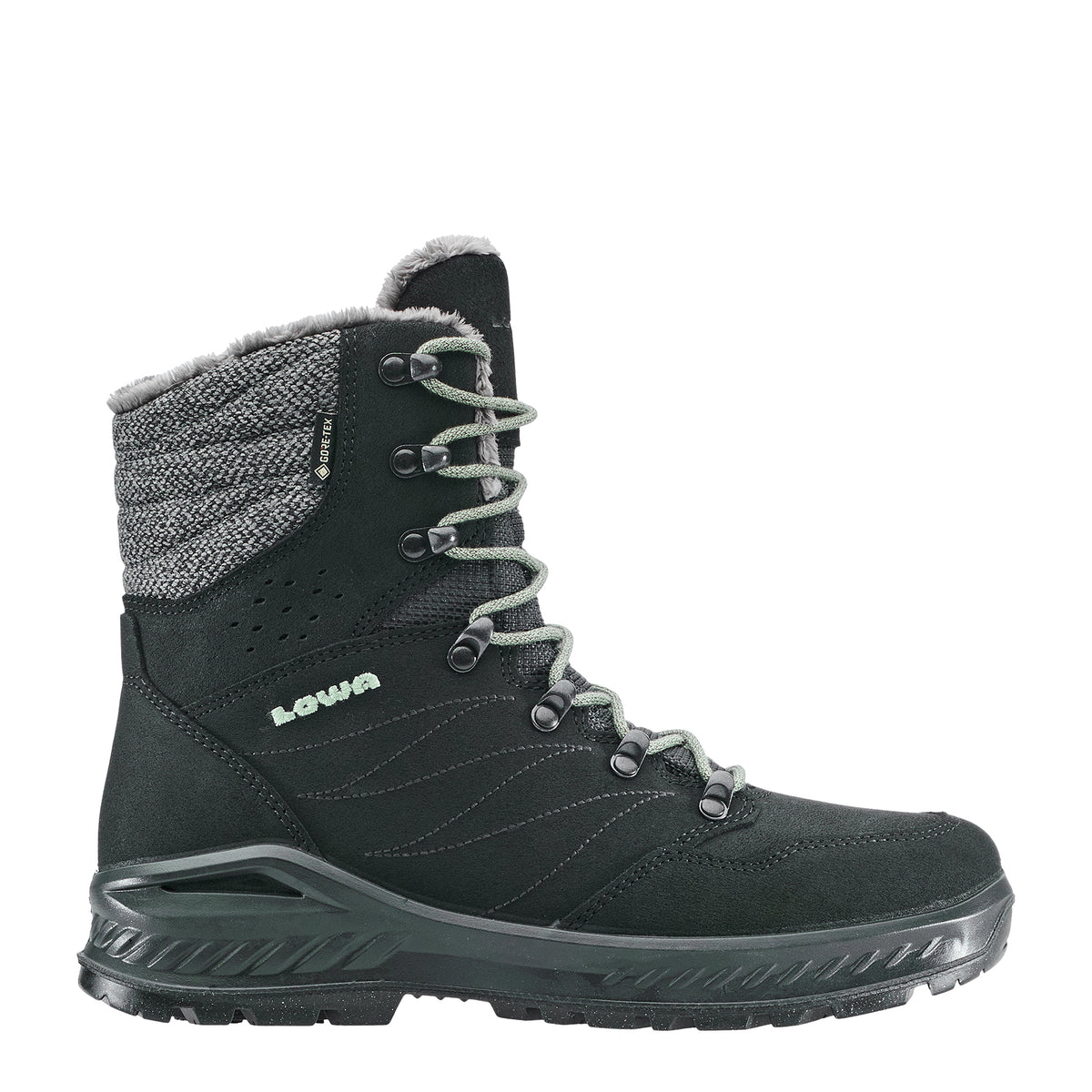 LOWA Naisten vedenpitävät talvikengät - Lowa Nabucco GTX Ws, black/jade