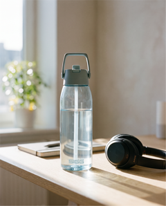SIGG Total Color FLIP Transparent 1 L käytössä