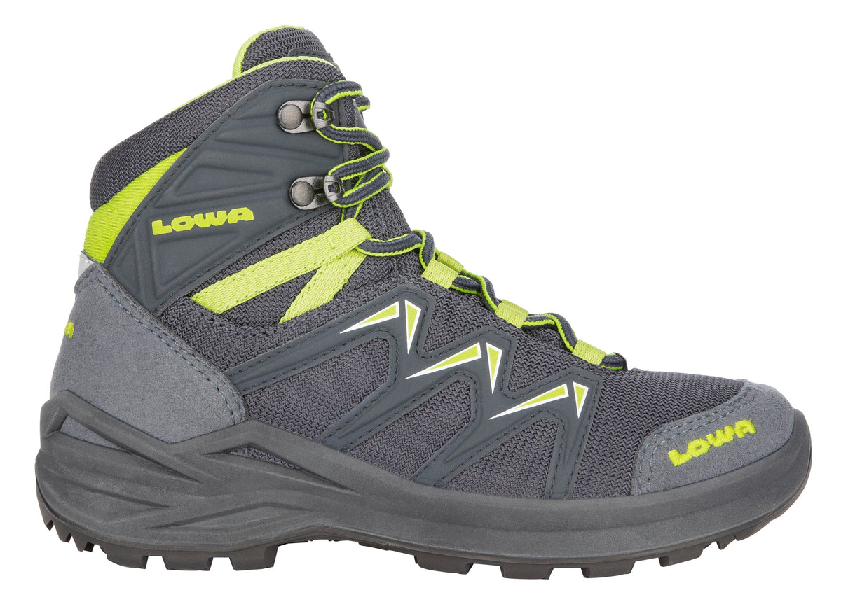 LOWA Innox PRO GTX Mid Junior, Steel Blue/Lime