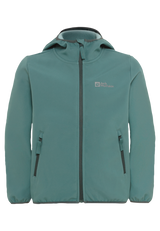 Jack Wolfskin Lasten Fourwinds Softshell takki, jade green