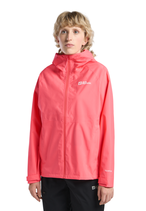 Jack Wolfskin Naisten Prelight 2,5 L vedenpitävä takki, sunset coral