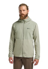 Jack Wolfskin Miesten Prelight Trail hupullinen takki, mint leaf