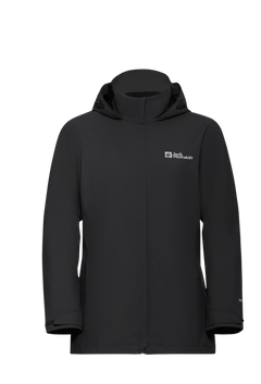 Jack Wolfskin Naisten Trailtime 2-kerroksinen kuoritakki, black