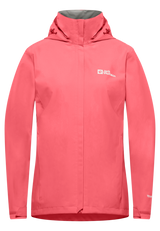 Jack Wolfskin Naisten Trailtime 2-kerroksinen kuoritakki, sunset coral
