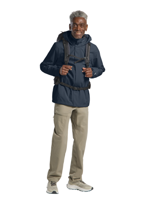 Jack Wolfskin Miesten Trailtime 2-kerroksinen kuoritakki