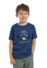 Jack Wolfskin Lasten Graphic Cotton t-paita, PRINT evening sky