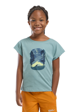 Jack Wolfskin Lasten Graphic Girls t-paita, PRINT soft jade