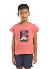 Jack Wolfskin Lasten Graphic Girls t-paita, PRINT sunset coral