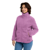 Naisten High Curl fleecetakki vivid orchid