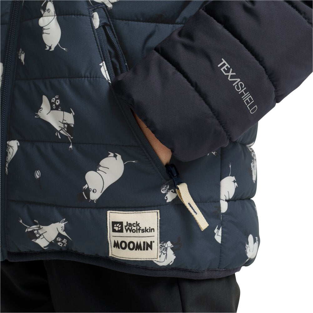 Jack Wolfskin Lasten vettähylkivä Muumi toppatakki