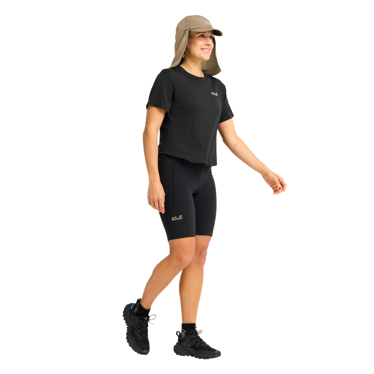 Jack Wolfskin Canyon Cap lippis - irrotettavalla niskasuojalla