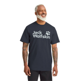 Jack Wolfskin Miesten Brand t-paita, BRAND T dark navy