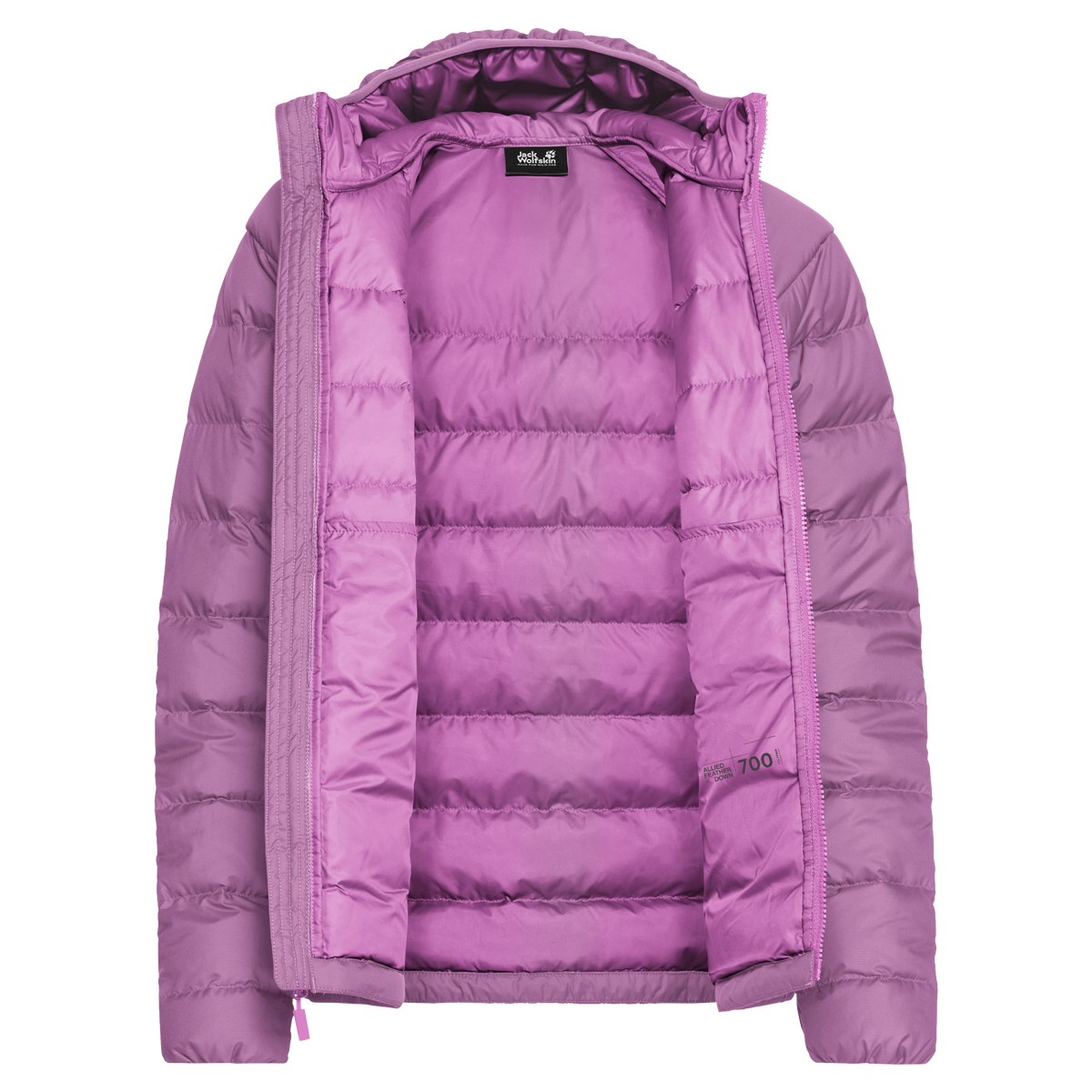 Wild Pass Down Hoody W RDS vivid orchid – bongestore.com