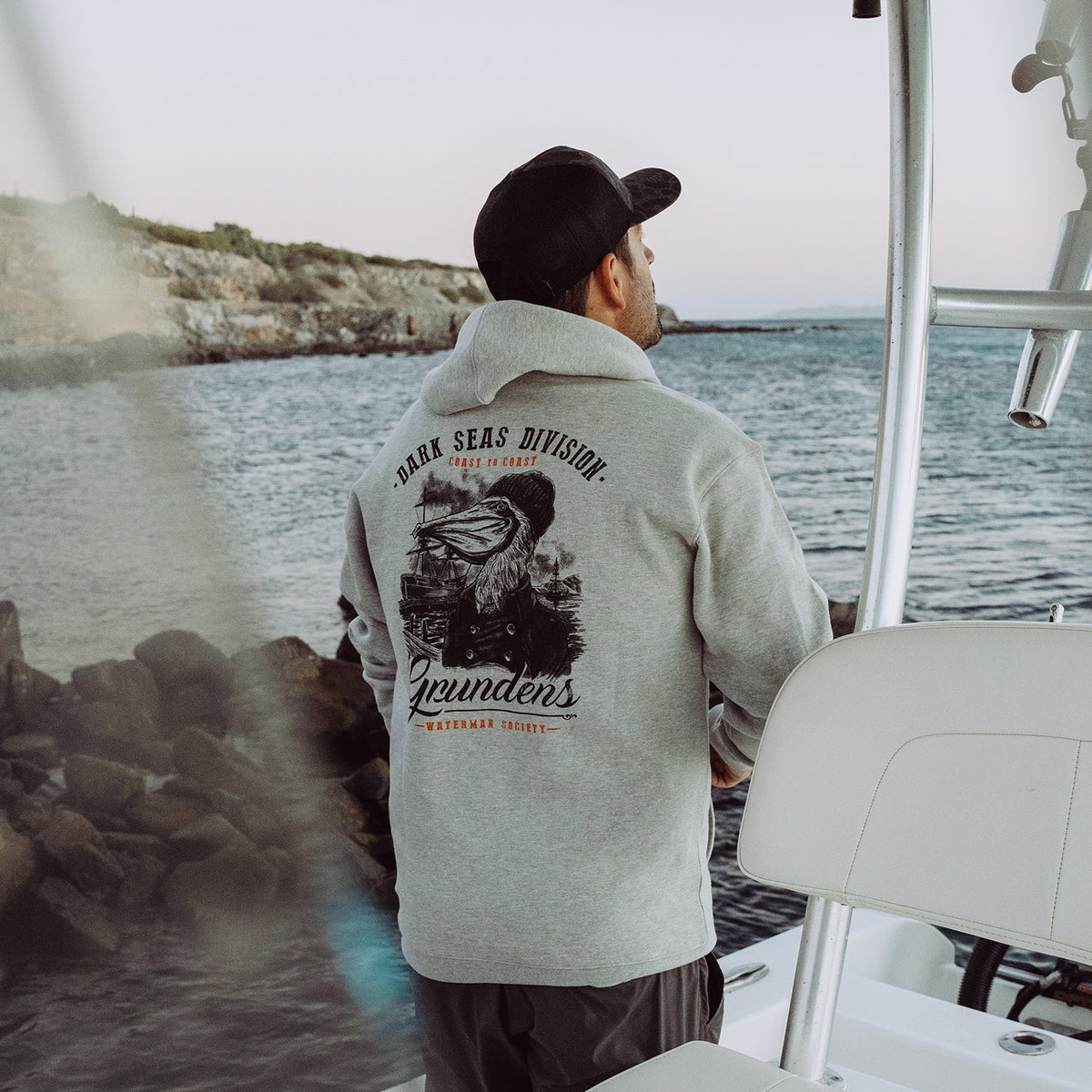 Dark Seas X Grundens Portsmith huppari