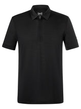 super.natural Zip Polo miesten merinopaita, Jet Black