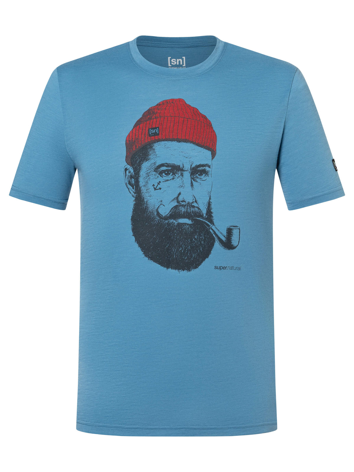 super.natural SN Sailor miesten merinovillainen t-paita