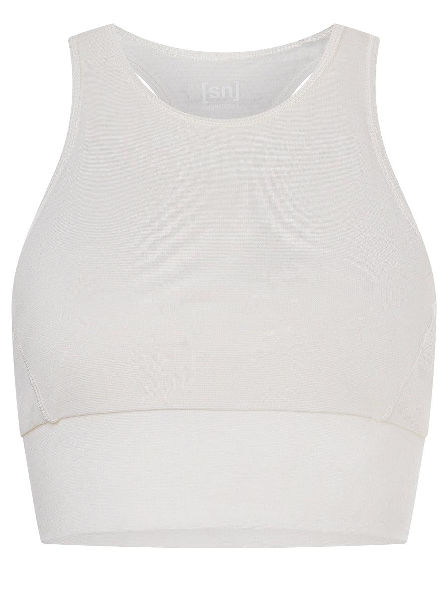 Naisten Liquid Flow -toppi, väri Fresh White – tuotekuva edestä