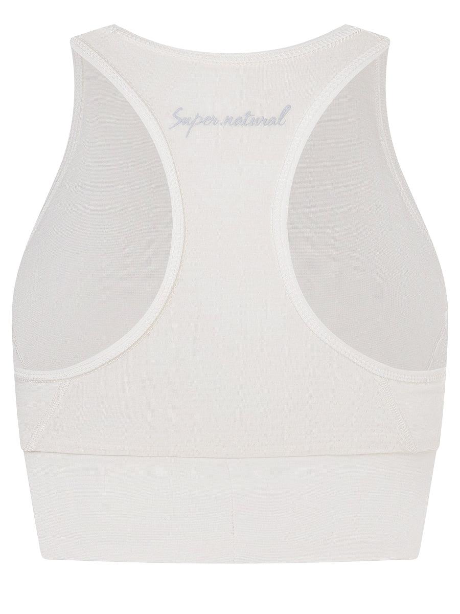 Naisten Liquid Flow -toppi, väri Fresh White – tuotekuva takaa