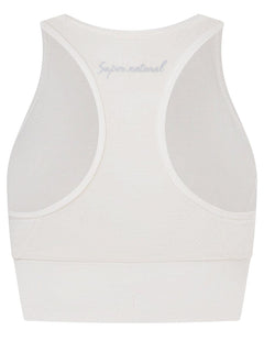 Naisten Liquid Flow -toppi, väri Fresh White – tuotekuva takaa