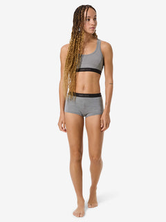 super.natural Tundra175 Boyfriend naisten merinovillaiset hipsterit, Cashmere Grey Melange