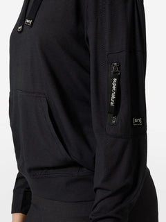 super.natural Air Hoodie naisten kevyt merinovillainen huppari
