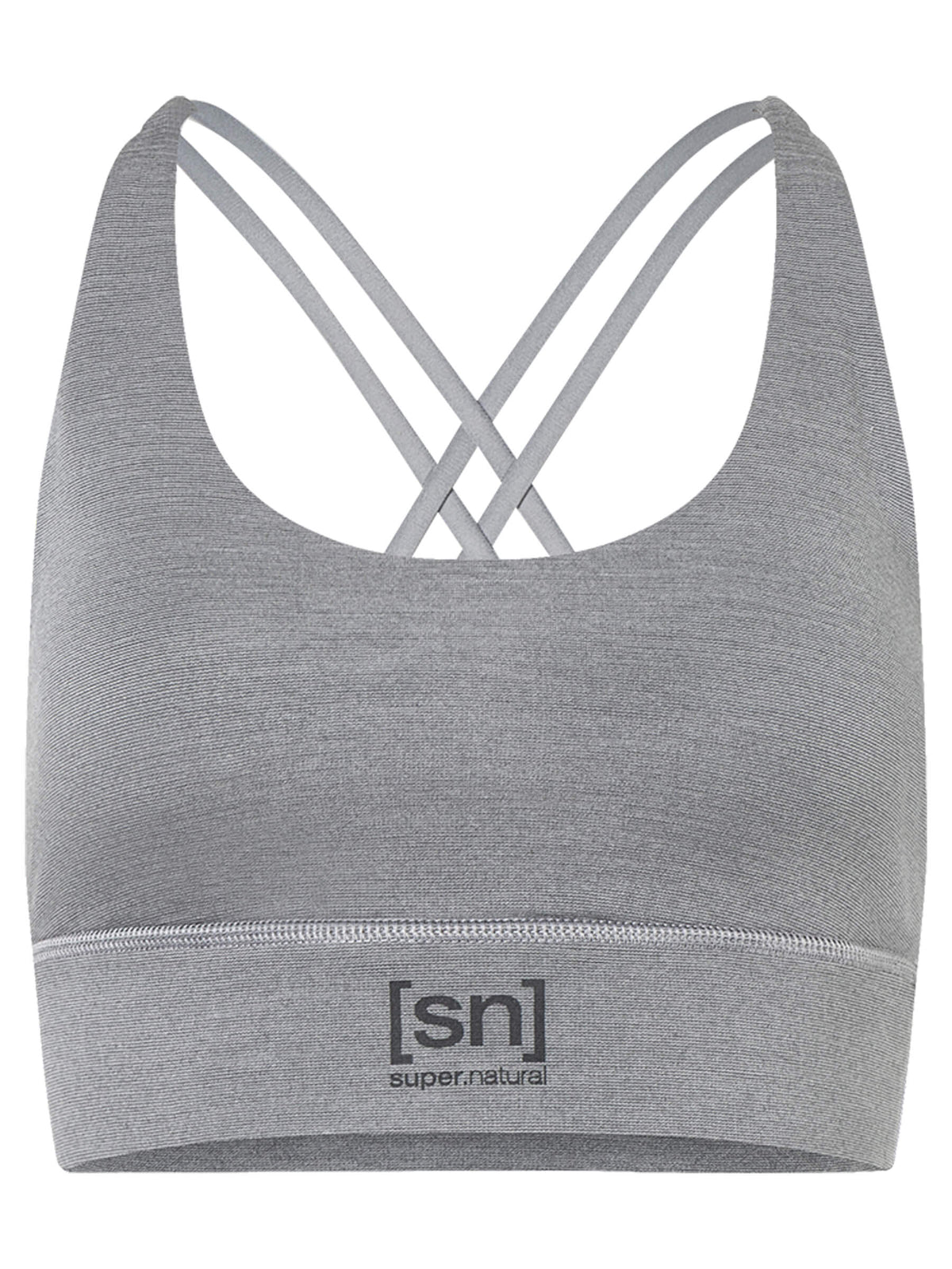 Naisten All Day Super Top -merinotoppi, väri Cashmere Grey Melange – tuotekuva edestä