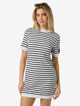 super.natural Casual Stripe Bio naisten raidallinen merinovillainen mekko
