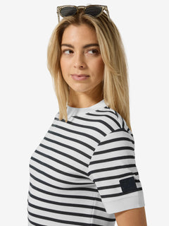 super.natural Casual Stripe Bio naisten raidallinen merinovillainen mekko